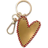 Manfield Gouden hartjes bag charm | Maat adult