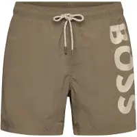 BOSS Zwemshorts 'Octopus' beige / camel