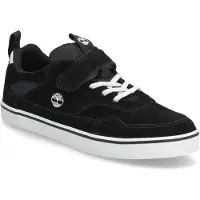 Timberland Junior Stone Jump Low Hook & Loop Sneaker Black Suede-Schoenmaat 39