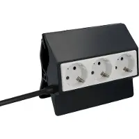 Unitec aansluitdoos met klemcontacten, model 30893, met 3 stopcontacten, inclusief aansluitkabel, tweekleurig