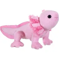 Wild republic Axolotl Knuffel - salamander - pluche - roze - 13 cm - dierenknuffel