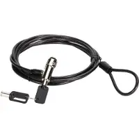 Conceptronic NBT Notebook sleutelslot Nano 1,8m bw, Beveiliging van notebooks, Zwart