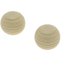 DecoMode Eindknop Gordijnroede Bol Beuk 20mm 2st