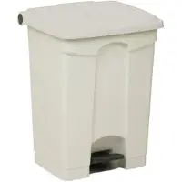 Engels Afvalbak Met Pedaal – 70 Liter, Wit