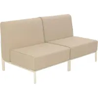 Oviala - Modulaire lage tuinset voor 2 personen Beige - Patio