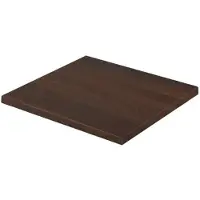 Aquazuro Wastafelblad Napoli - Hout - Notelaar - 60x48cm
