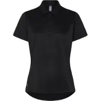 Adidas Functioneel shirt 'Women's Solid Performance Short Sleeve Polo' zwart