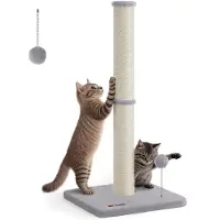Feandrea Kattenboom met krabpaal en speelbal, Duifgrijs / L (7 cm Ø)