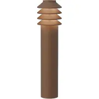 Louis Poulsen Bysted Garden Long adapter bolder Corten, voetplaat