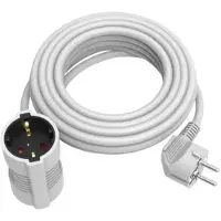 Sencys Verlengsnoer 2-voudig - 3 Meter - Wit