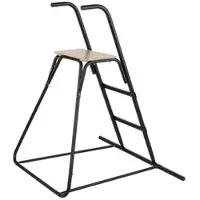 Swing King Glijbaan Losstaande Trap - Hout En Metaal - 1 Persoon - Zwart En Hout - 175cm