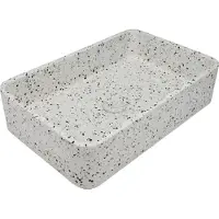 AquaVive Waskom Ghirla - Beton - Vierkant - Cyan Terrazzo - 40x58,5x21,5cm
