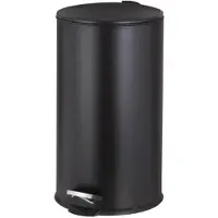 DecoMode Pedaalemmer New - Metaal - Zwart - 29x29x43.5cm - 20l