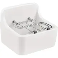 AquaVive Wasbak Spoelbak - Keramiek - Rechthoekig - Wit - 44x38x36cm