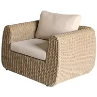 Overig Central Park - Fauteuil Kyma - Aluminium/wicker - Beige - L 109cm X B 92cm - 1 Persoon