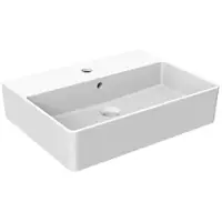 AquaVive Wasbak Carezza - Keramiek - Rechthoekig - Wit - 43x54,5x17,5cm