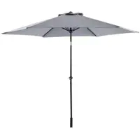 Central Park Parasol - Sunny - Diameter 288cm - Middengrijs - Aluminium