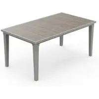Keter Futura Eettafel Ashwood - Kunststof - Bruin - 96 X 166 X 10cm
