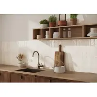 Overig Wandtegel Monpelli - Wit - Geglazuurd Keramiek - 6,5x29,8 Cm - 0,93 M²