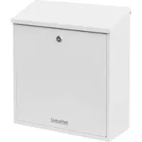 Central Park Wandbrievenbus Mailpal 500w - Staal - Wit - 36,5x41x16,5cm