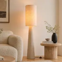 LumenXL Vloerlamp Santer van linnen in beige
