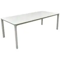 Central Park Alessio Eettafel - Sinterstone Wit - 100 X 220 X 75cm