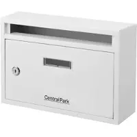 Central Park Ideeënbus Mailpal 100s - Staal - Wit - 30x20x10cm