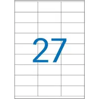 Agipa Adresetiketten, 70 x 31 mm, geel