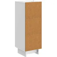vidaXL Dressoir Hoogglans Wit 33 x 34,5 x 90 cm Bewerkt hout