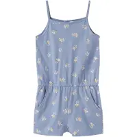 Name it MINI playsuit paarsblauw Meisjes Katoen Ronde hals Bloemen - maat 110
