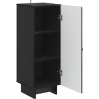 vidaXL Dressoir Zwart 33 x 34,5 x 90 cm Bewerkt hout