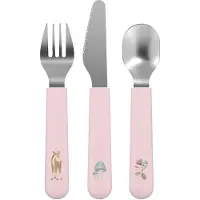 Little Dutch Mio Kinderbestek Little Dutch - 3-delig. vork. mes en lepel - Roestvrij staal - Kinderservies - Fairy Garden