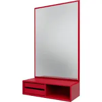 Montana Glance Wandspiegel Met Schap - Wandspiegels Spiegelglas Beetroot - GLANCE 165-BEETROOT