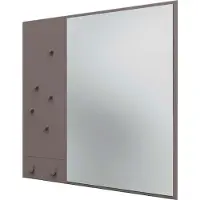 Montana Memo Wall Mirror With Notice Board - Wandspiegels Spiegelglas Coffee - MEMO 35-COFFEE