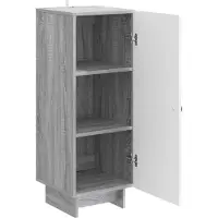 vidaXL Dressoir Grijs Sonoma 33 x 34,5 x 90 cm Bewerkt hout