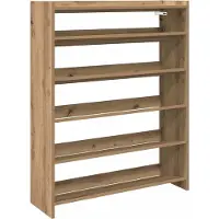 vidaXL Schoenenrek 80x25x100 cm bewerkt hout artisanaal eikenkleur
