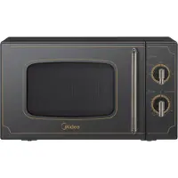 Midea MM720CJ7B - Magnetron - 20L - 700 W - Retro - Zwart
