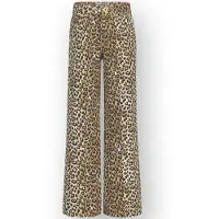 Vingino Extra wide leg Jeans Cassie leopard Meisje Bruin 152