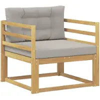 vidaXL Buiten Midden Sofa Polyester Wit