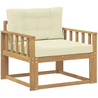 vidaXL Buiten Midden Sofa Polyester Wit