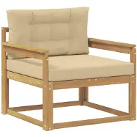 vidaXL Buiten Midden Sofa Polyester Wit