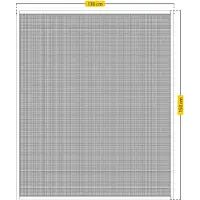SCHELLENBERG 70471 Simply Click vliegenscherm voor ramen met glasvezelgaas, boren niet nodig, insectengaas klikt eenvoudig vast, vliegenscherm gemakkelijk te vervangen, 130 x 150 cm, wit