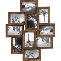 Songmics Fotolijstcollage voor 10 foto's vintage bruin