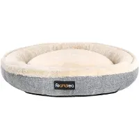 OEM Hondenbed, donutvorm, 75 cm, grijs, diameter 75 cm