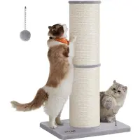 Feandrea Kattenboom met krabpaal en speelbal, Duifgrijs / XL (13 cm Ø)