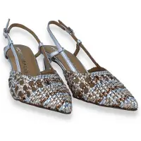 Pedro miralles Dames Slingback Multi Metal | Zilver | Maat: 38