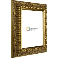 Lichtendonk Fotolijst - Fotokader - Barok Goud - 4,6 cm breed profiel - Fotomaat 30x30 - Ontspiegeld glas - Art.nr. 10691530301