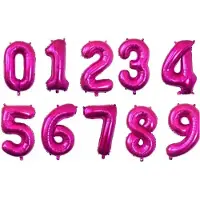 Go Go Gadget - Cijferballon - Folieballon - 70cm - Fuchsia - Cijfer 7