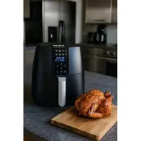 Etika Grote airfryer 4liter, Zwart