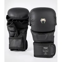 Venum Impact Evo Sparring MMA Gloves - Black - S